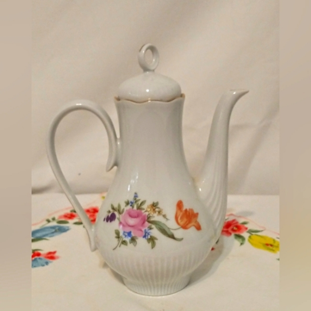 Vtg. J.L. Menau Porcelain Teapot - German Democratic Republic